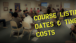 Course Listings, dates, times, costs